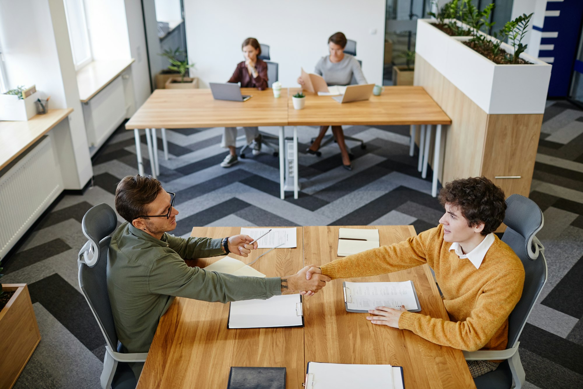 Young Man in Recruitment Meeting